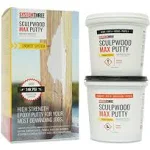 System Three SculpWood Max Putty Epoxy Wood Filler 1/2 Gallon Kit