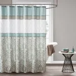 510 Design Shawnee Printed and Embroidered Shower Curtain