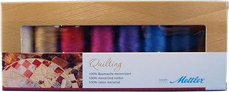 Mettler SFCQ89136-KIT Cotton Machine Quilting Thread Gift Pack 8/Pkg