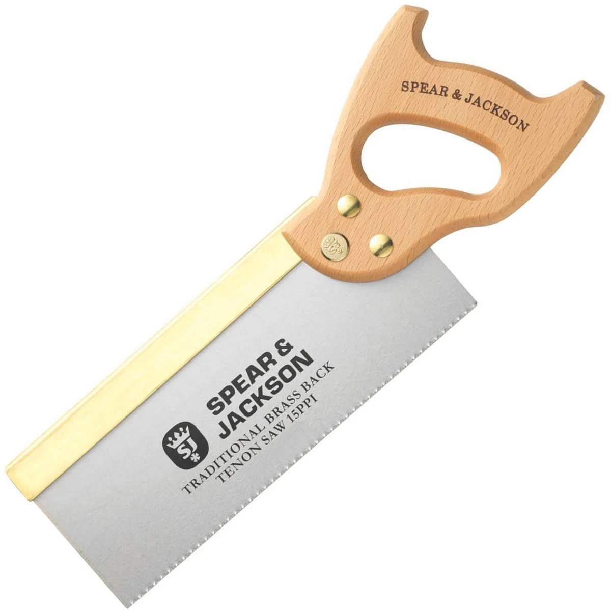 Spear &amp; Jackson 9540B-91 Traditional Brass Back Tenon Saw, 10&quot; x 15&quot;, Brown/Silver