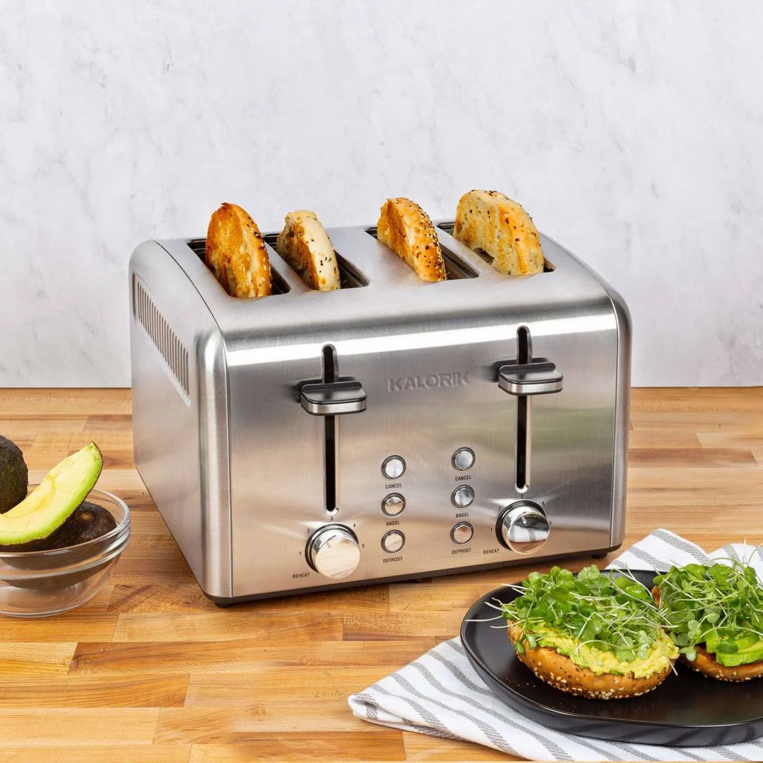 Kalorik - 4-Slice Toaster - Stainless Steel