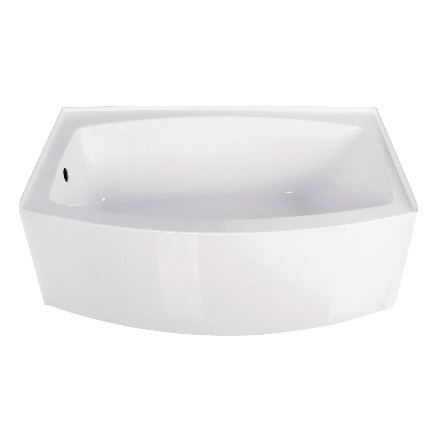 Aqua Eden 60-Inch Acrylic Alcove Tub with Left Hand Drain Hole