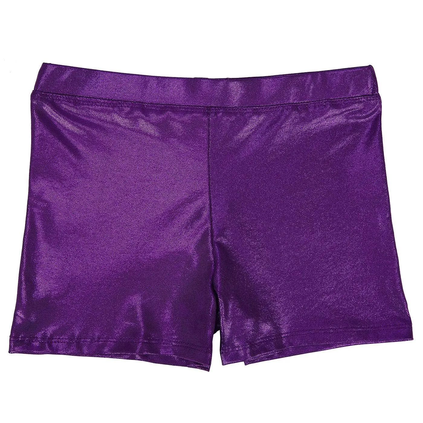 HDE Gymnastics Shorts for Girls Dance Short Glitter Sparkle Tumbling Bottoms ...