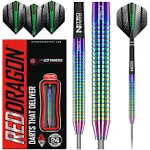 Red Dragon Razor Edge Spectron Steeldart 24g Rainbow Coating Set of 3