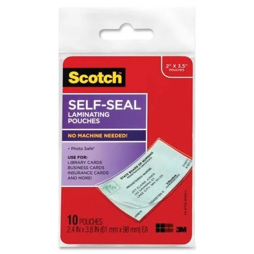 Scotch Self Sealing Laminating Pouches