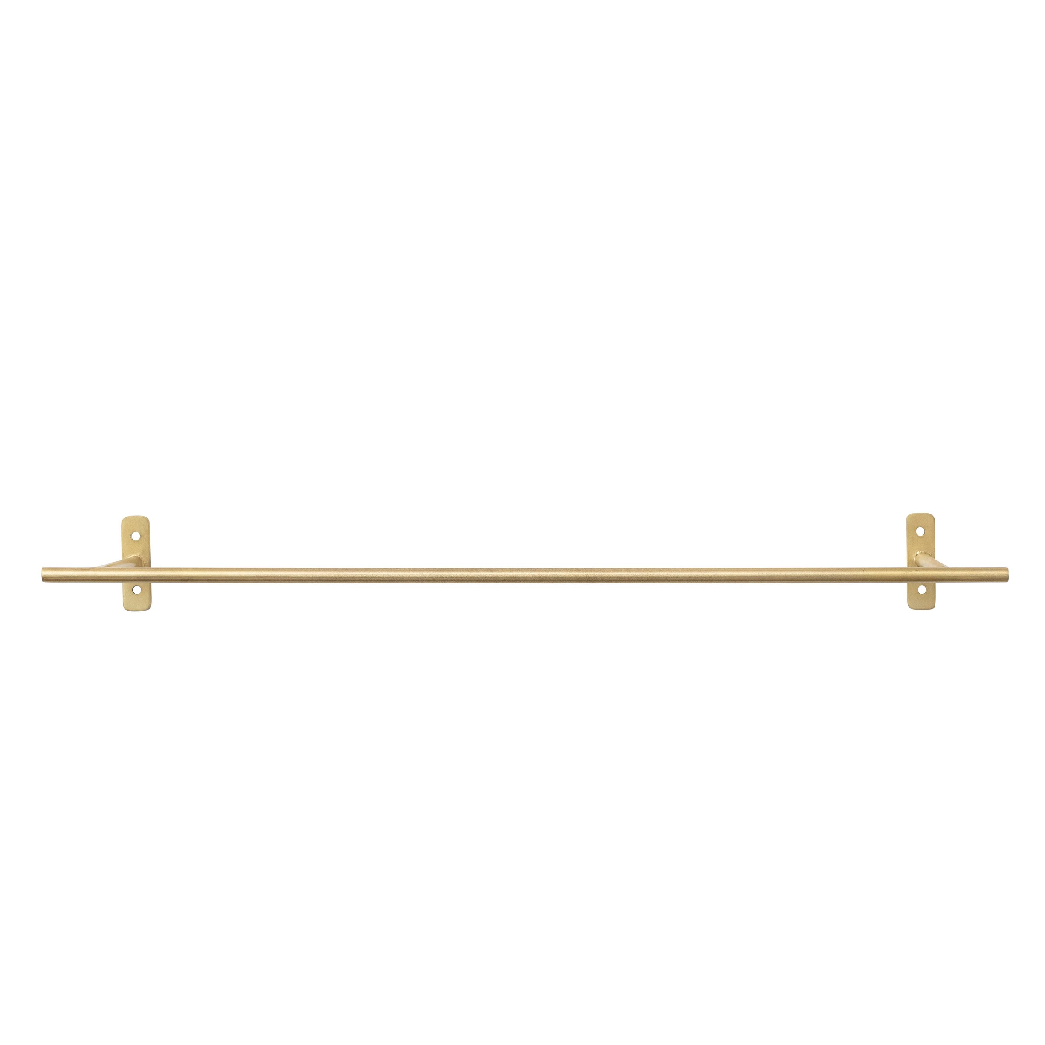 Matte Brass Finish Modern Metal Hanging Bar