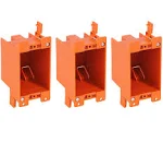 3-pack 14 Cu. in. Single Gang Electrical Outlet Junction Box