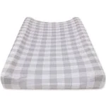 Burt's Bees Baby Buffalo Check Changing Pad Cover - Fog