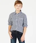 Tommy Hilfiger Big Boys 8-20 Long-Sleeve Baxter Plaid Shirt - S