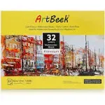 ArtBeek Watercolor Paper Block,9" x 12" Watercolor Block 32 Sheets 100% Cotton Cold Press 140lb/300GSM