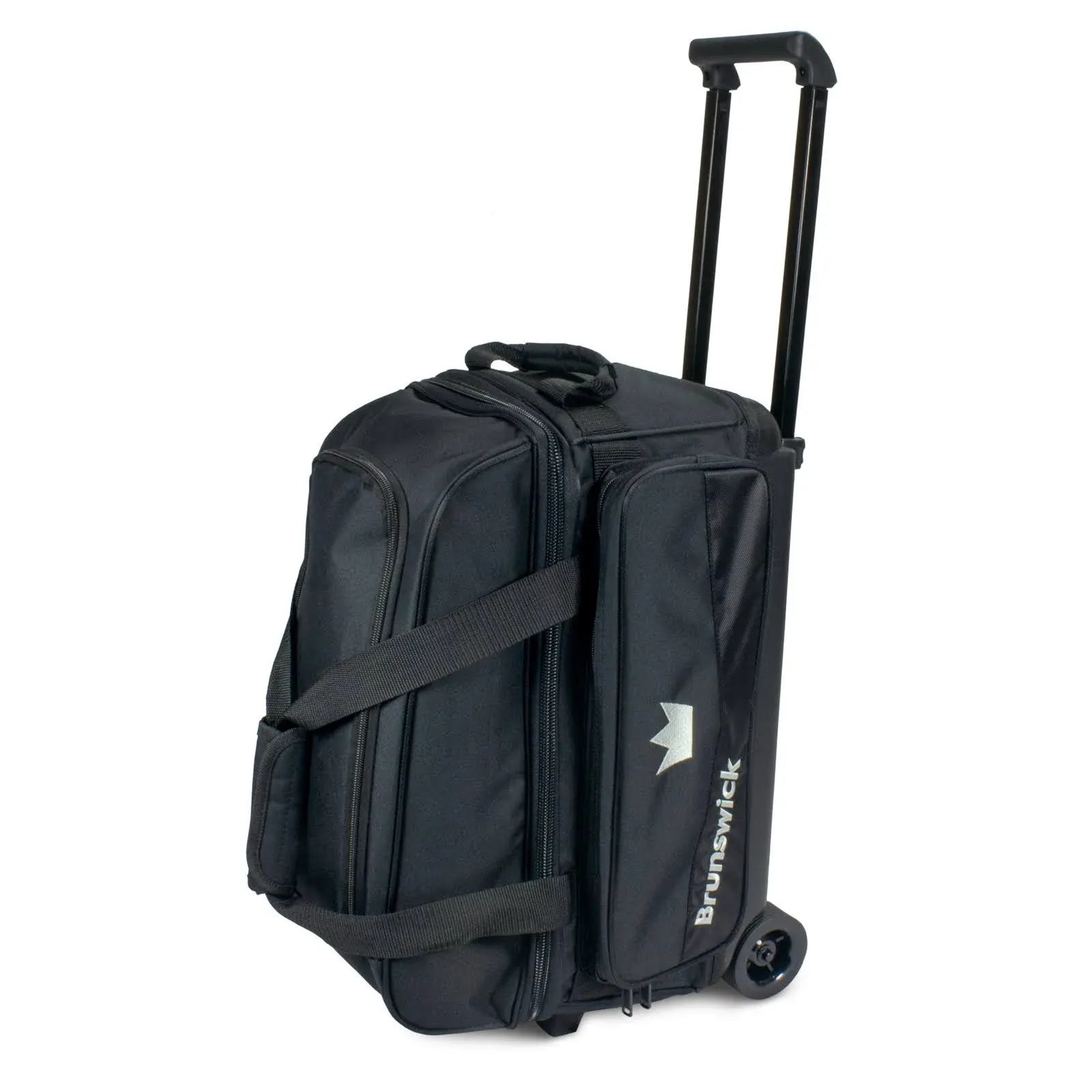 Brunswick Zone Double 2 Ball Roller Black Bowling Bag