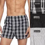 Calvin Klein Cotton Classics Woven Boxer 3-Pack Black Multi