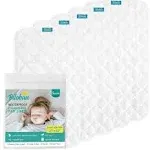 Changing Pad Liner - 5 Pack (Improved Thickness) 14" x 26" Superior Viscose Made from Bamboo Terry Surface, Waterproof & Absorbent Diaper Changing pad Liners