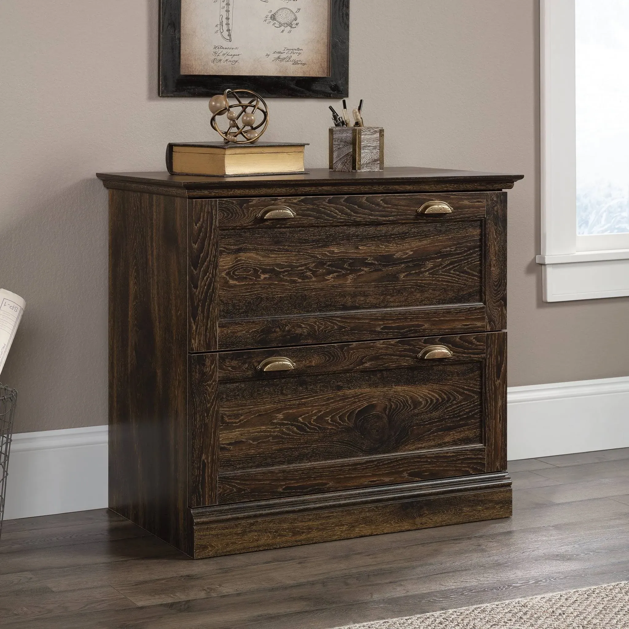 Sauder Barrister Lane Lateral File in Iron Oak