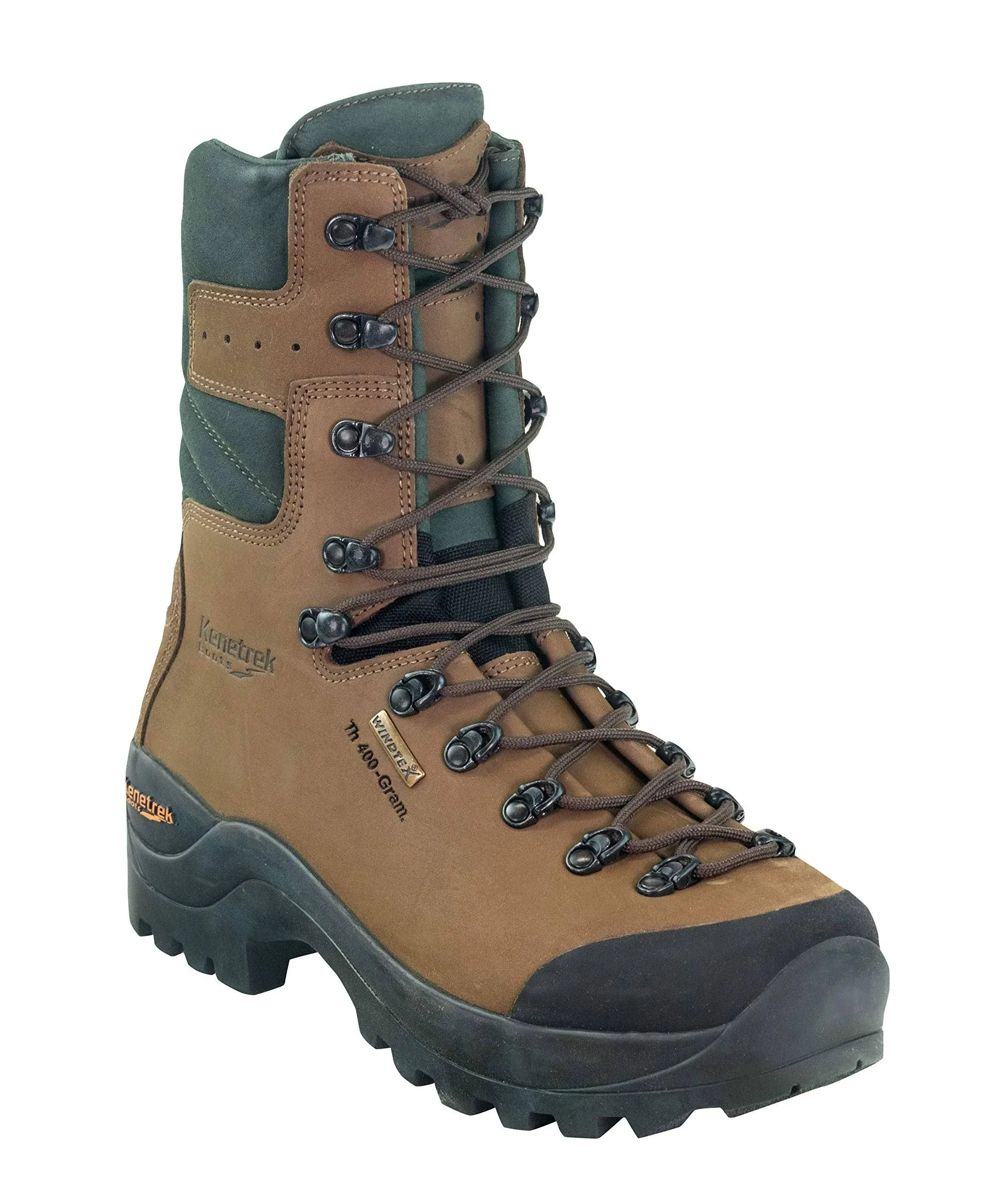 Kenetrek Men's Mountain Guide 400 Insulated Hunting Boots (Brown, 12 Wide)