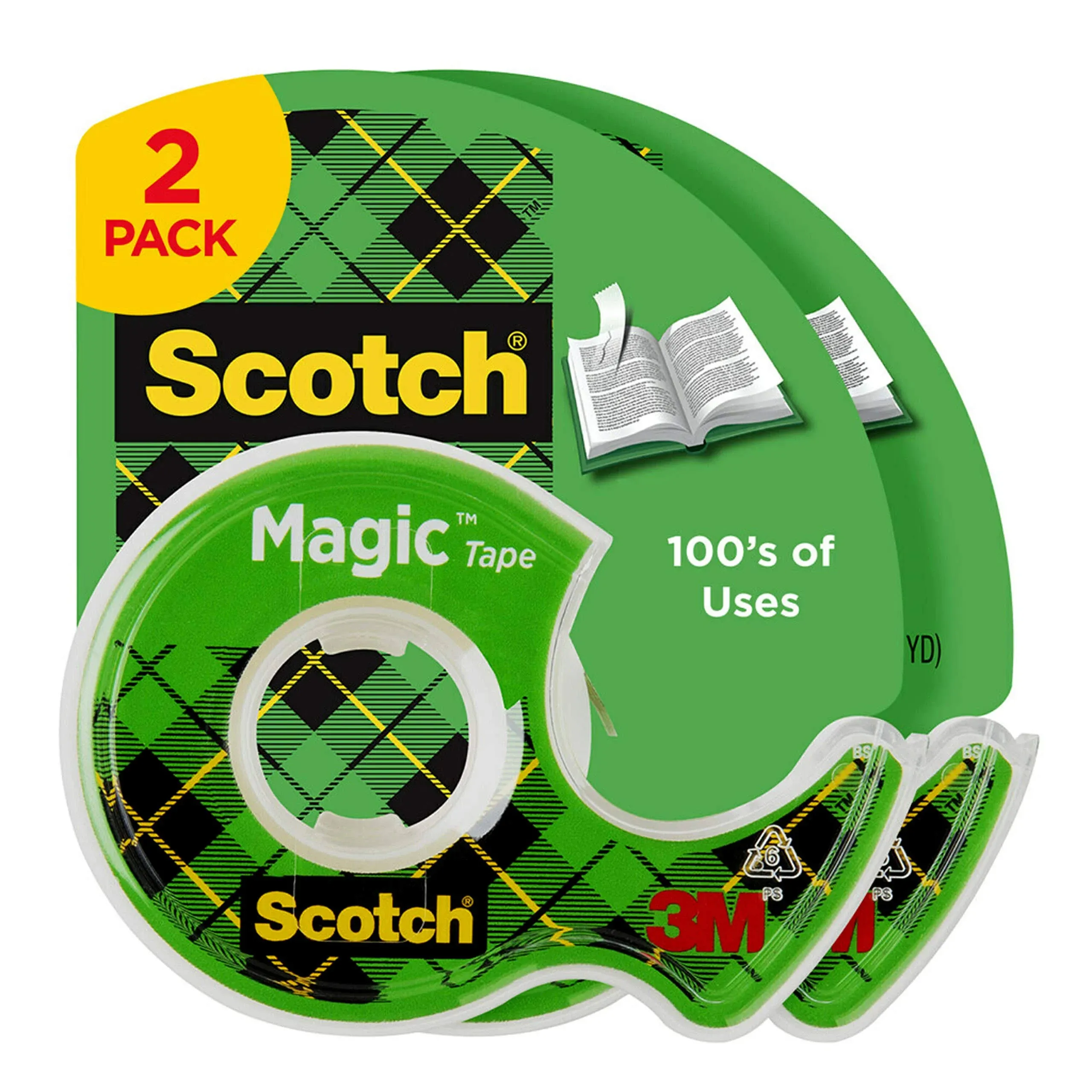 3M 7010372560 | Scotch Maagic 750.000" OAL x 0.500" Width Clear Office Tape