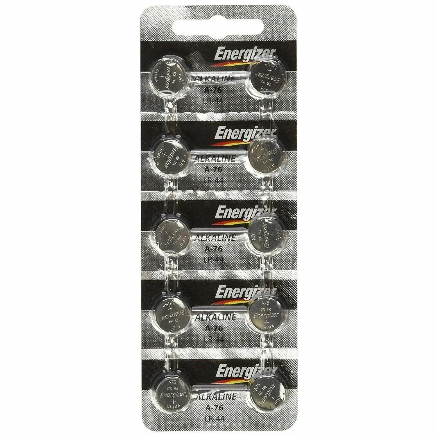 Energizer LR44 1.5V Button Cell Battery 10 Pack (Packaging May Vary)