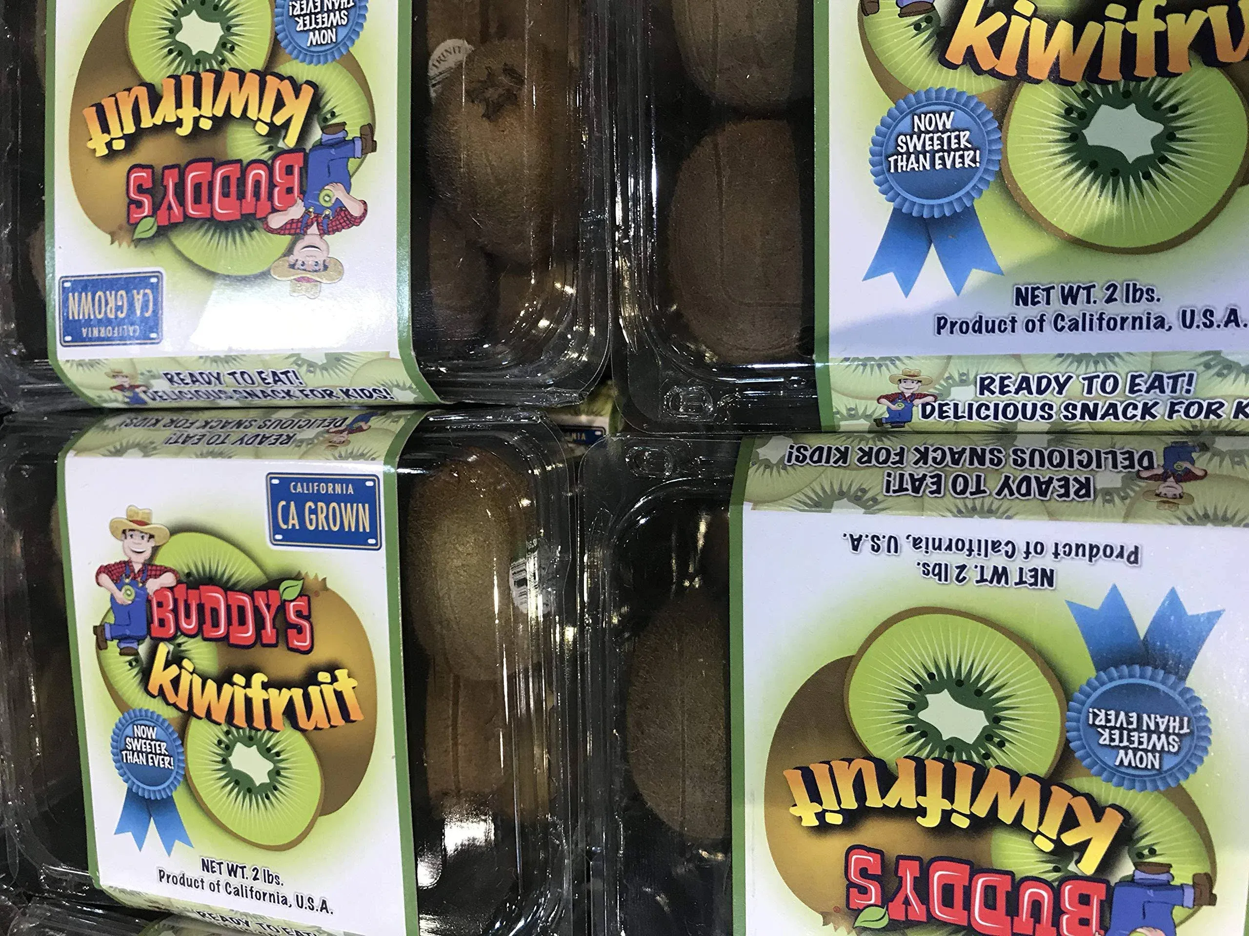 Fresh California Grown Green Kiwi Fruits - 2 LBS