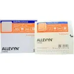 Allevyn Adhesive with Border Foam Dressing, 5 x 5 inch - Box/10