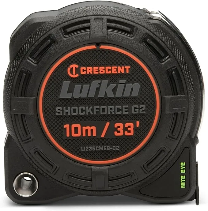 Lufkin Shockforce G2 33-ft Nite Eye Tape Measure- L1235CMEB-02