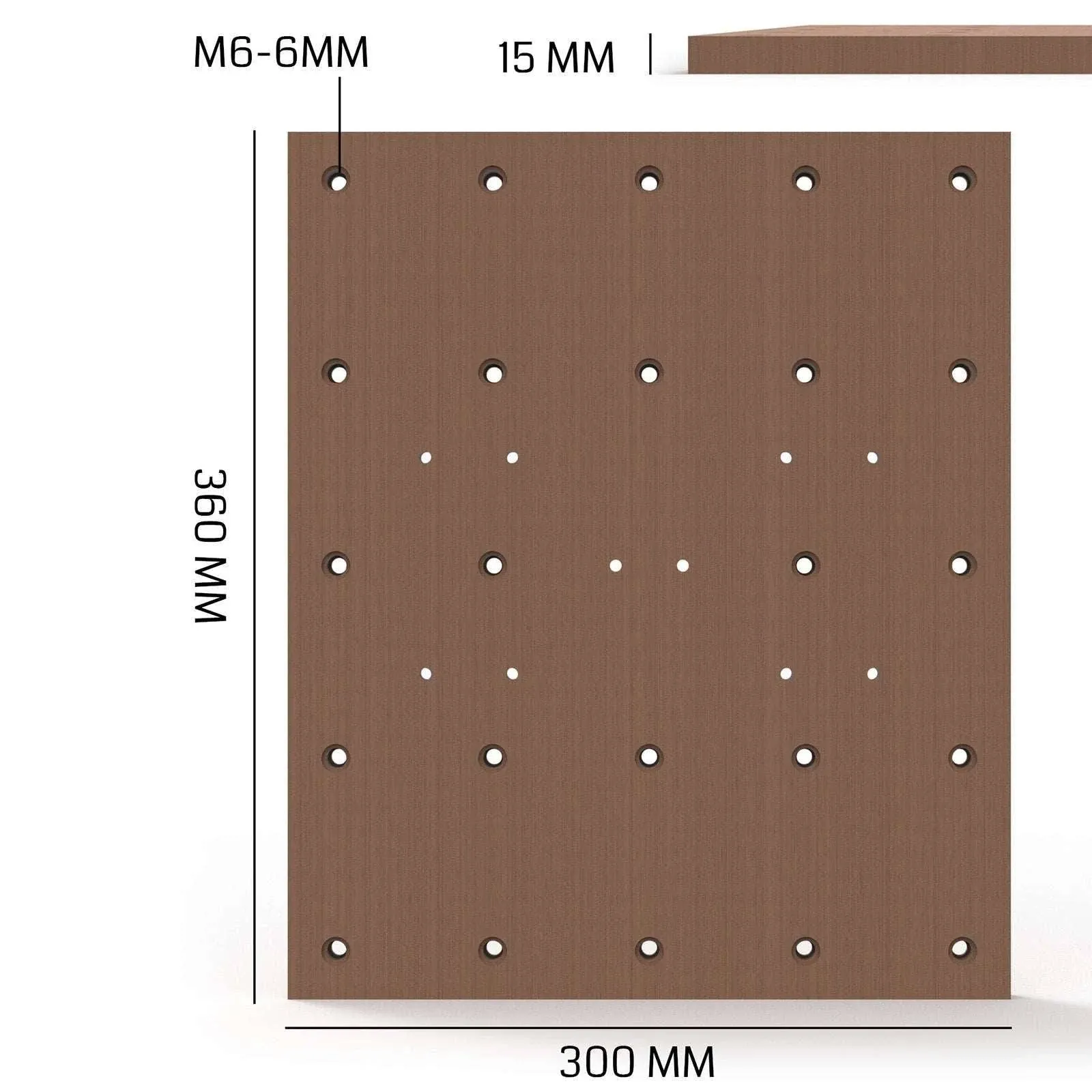 Genmitsu CNC 3018 Accessories 3018 Upgrade MDF Spoilboard for 3040, Work with 3018 Y-axis Extension Kit, Compatible with Most 3018 CNC Router, 3018-PROVer/3018-PROVer Mach3