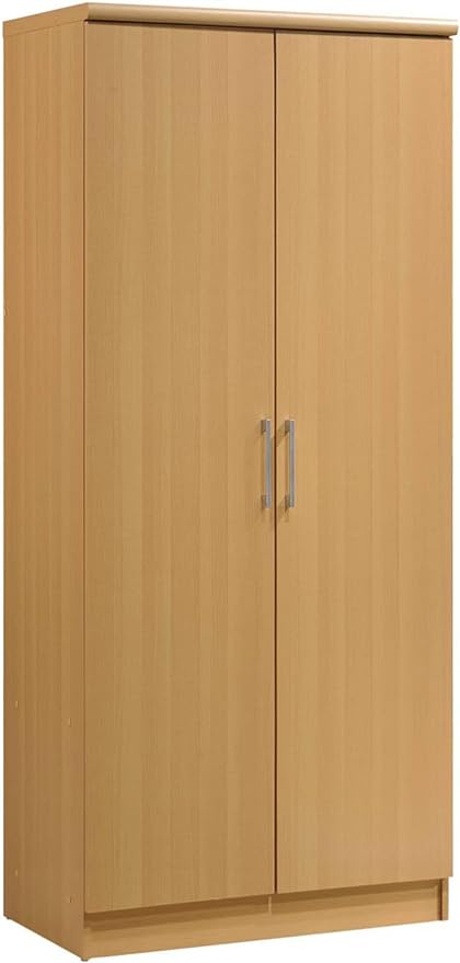 Hodedah 2 - Door Wardrobe with 4 - Shelves, Chocolate