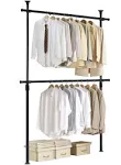 Prince Hanger | One Touch Double Adjustable Clothing Rack System (Black)