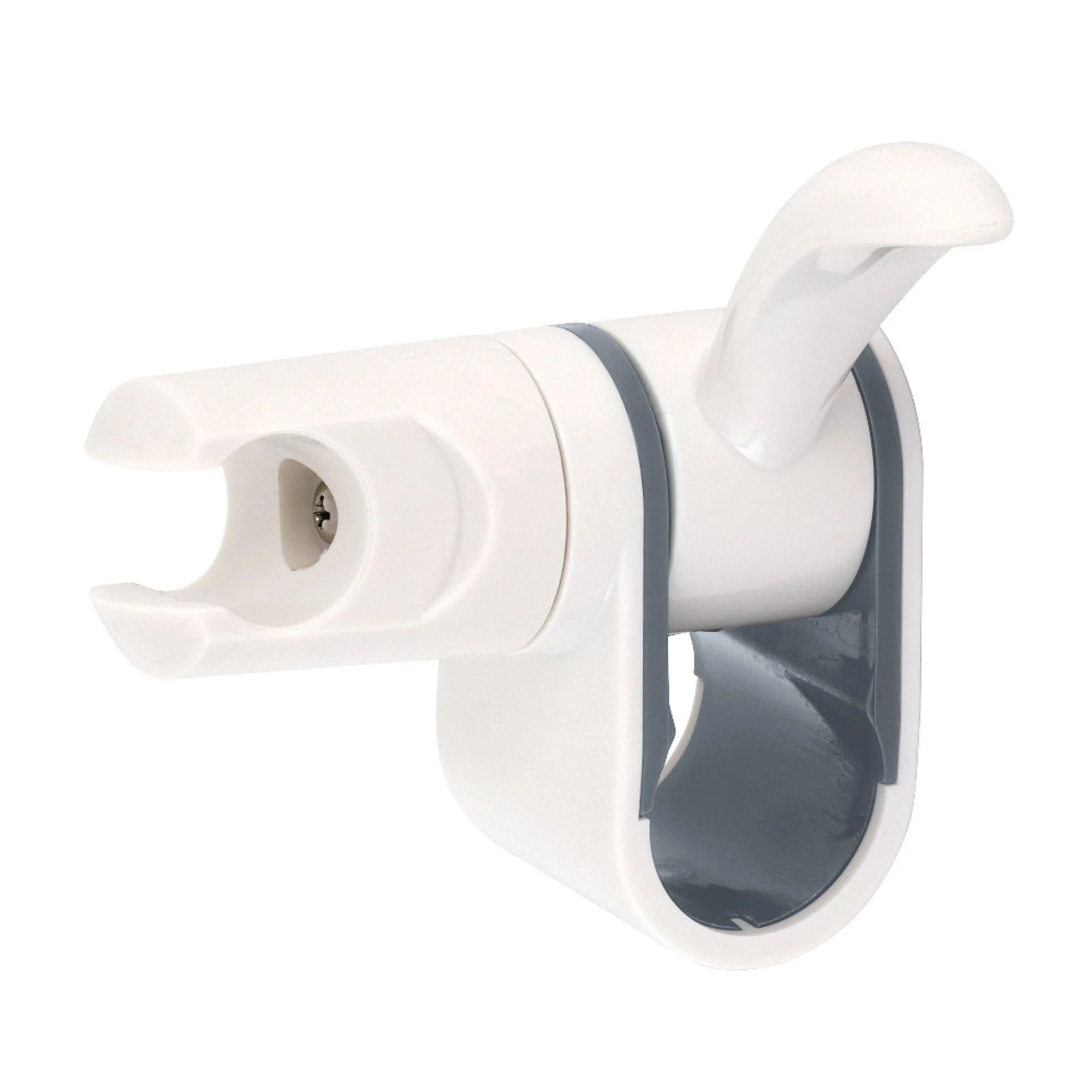 Kingston Brass K1014AW Complement Shower Slide Bar Bracket, White 5.25 x 3.88 x 1.81