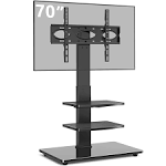 Universal Swivel Floor TV Stand with VESA Mount for 32&#034;-65&#034;Flat Curved TVS