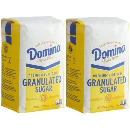 Domino Premium Pure Cane Granulated Sugar, 4 lb Bag (Pack of 2), Size: 4 lbs