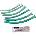 Lightning X Deluxe Nasopharyngeal (Nasal) Airway Kit | 6 pcs NPA | Includes 6 NPA's, Lube, Wipes & Gloves