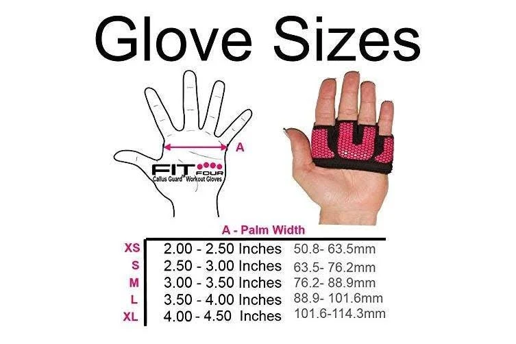 Fit Four Weightlifting Gloves - The Gripper | Callus Guard WOD Workout Gloves for Cross Training Fit Athletes - Enhanced Silicone Grip Palm