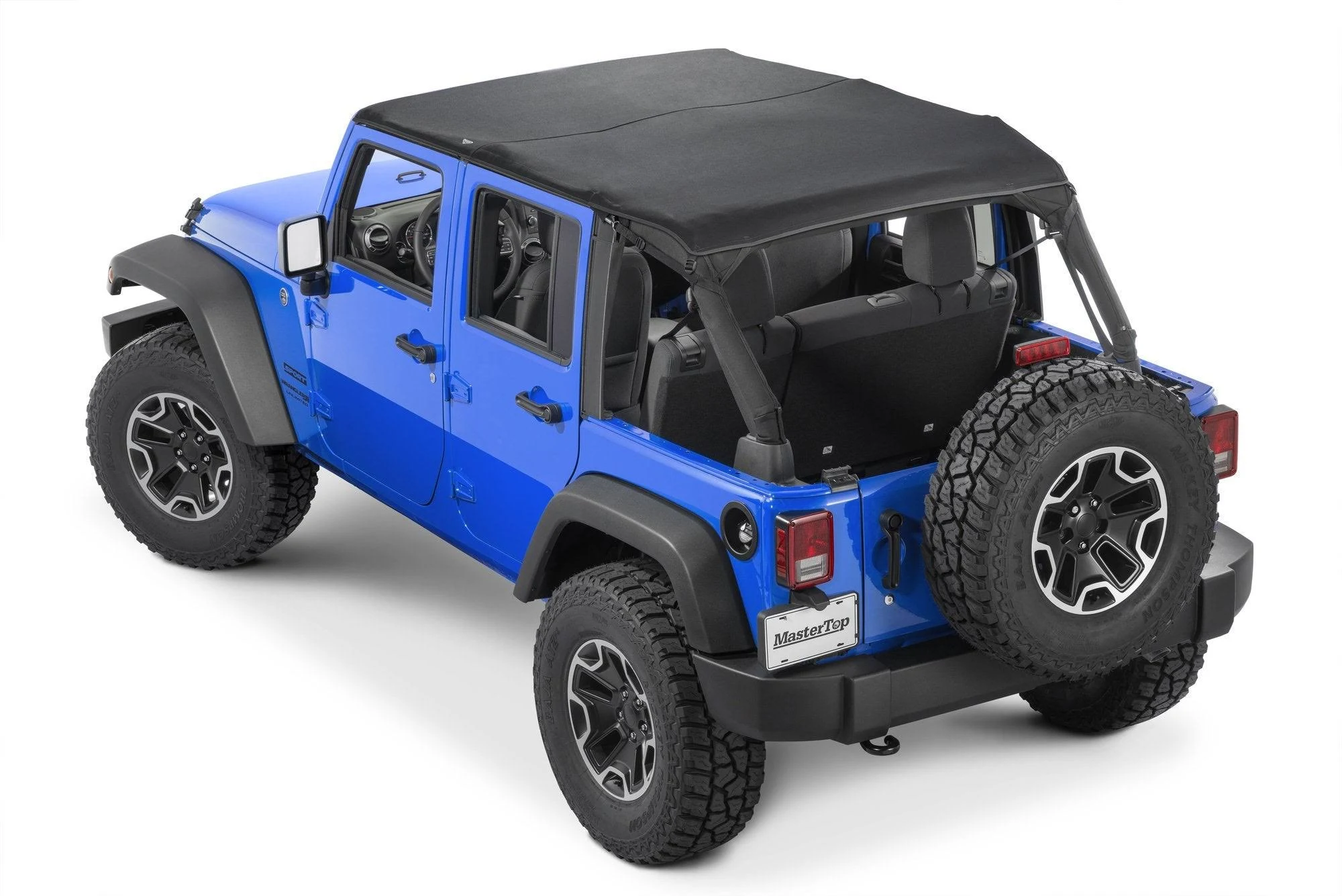 MasterTop 14300924 Cable Style Bimini Top Plus Fits 2010-2018 Jeep Wrangler JK 4 Door MasterTwill