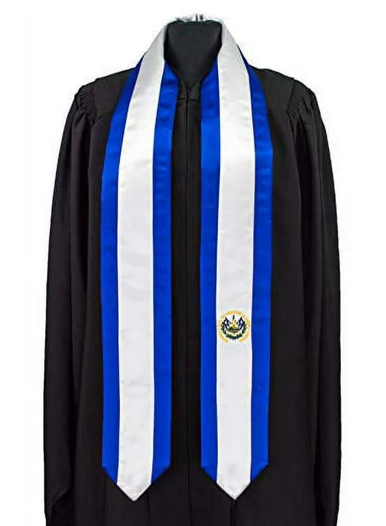 Vision Wear El Salvador Flag Graduation Sash/Stole International Study Abroad ...