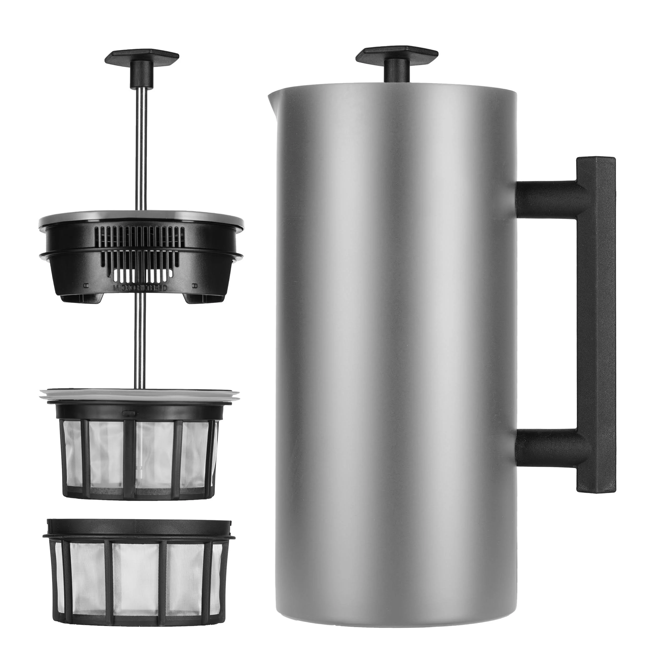 ESPRO - P6 French Press - Double Walled Stainless Steel Insulated Coffee and Tea Maker, 32 Ounces, Brushed Stainless Steel, 32 Ounce