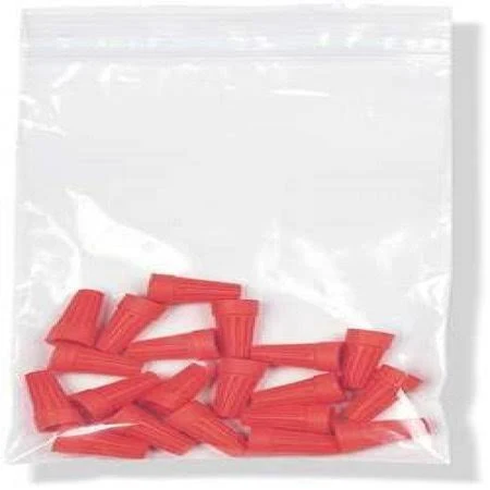 Imbaprice 4 Mil Clear Zip Lock Bags,2.5 x 3 inches,5 Packs of 100