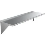 AMGOOD Classic Wall Shelf Kitchen 18&#034; x 60&#034; w/ Support Brackets Stainless Steel