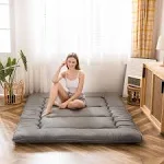 MAXYOYO Japanese Floor Mattress Futon Mattress, Thicken Tatami Mat Sleeping Pad 