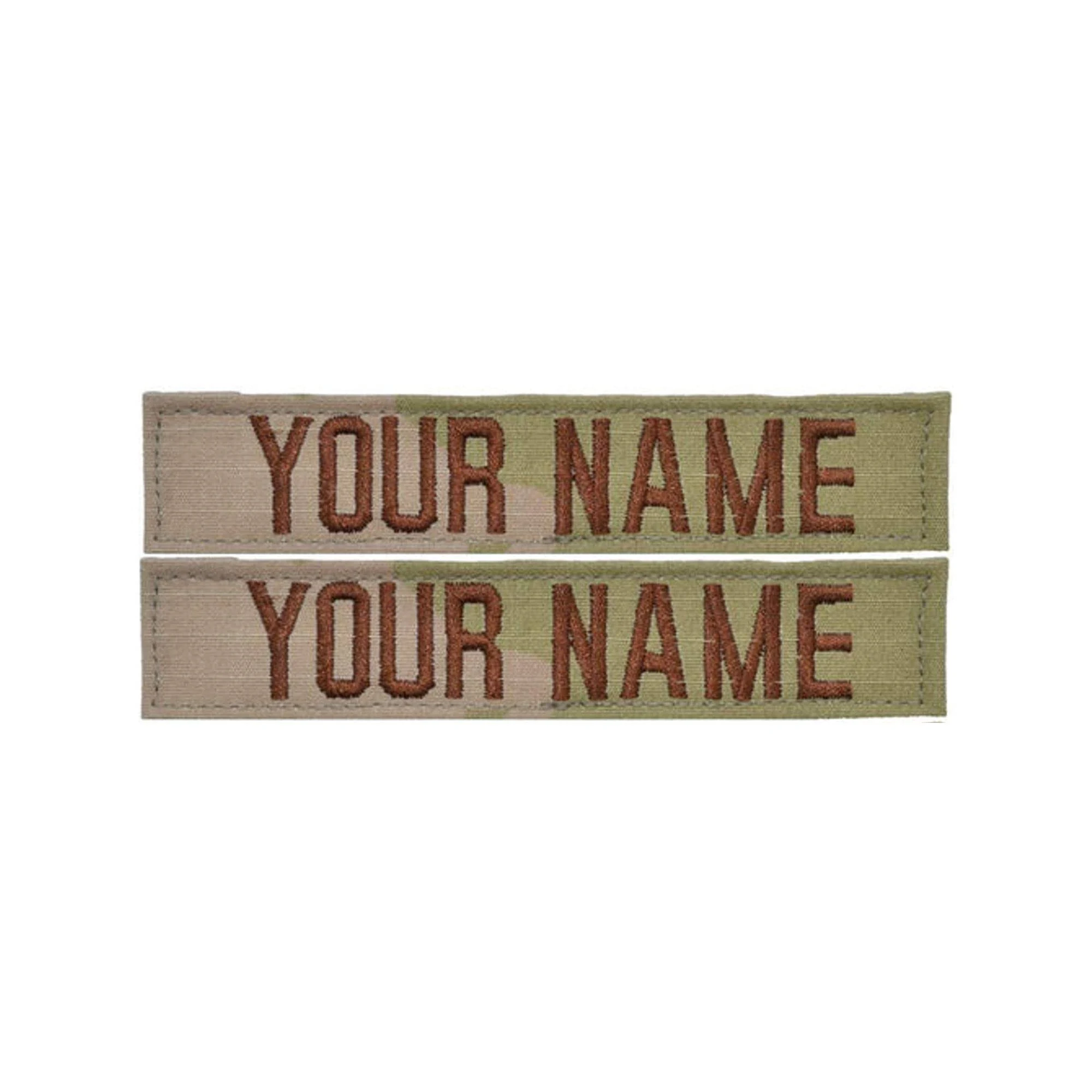 Custom 2 Piece Usaf 3-Color OCP Name Tape with Hook Fastener