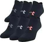 Under Armour Women&#039;s Essential No Show Socks, 6-pair