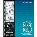 Grumbacher Mixed Media In & Out Pad - 11" x 14", 60 Sheets