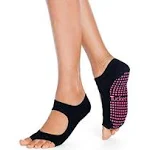 Tucketts Women's Allegro Yoga Pilates Socks, Black Swan