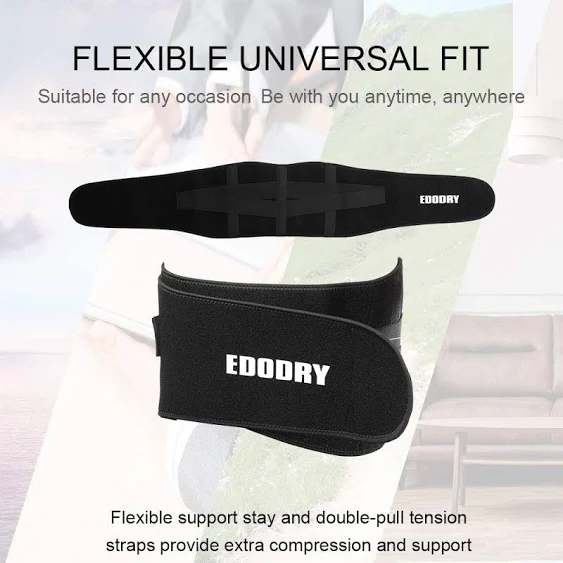 EDODRY HATOLDLIY Back Ice Wrap for Back Pain Relief,Reusable Ice Back Packs for Lower Back Injuries,Sprains,Sciatica,Coccyx,Scoliosis Herniated Disc