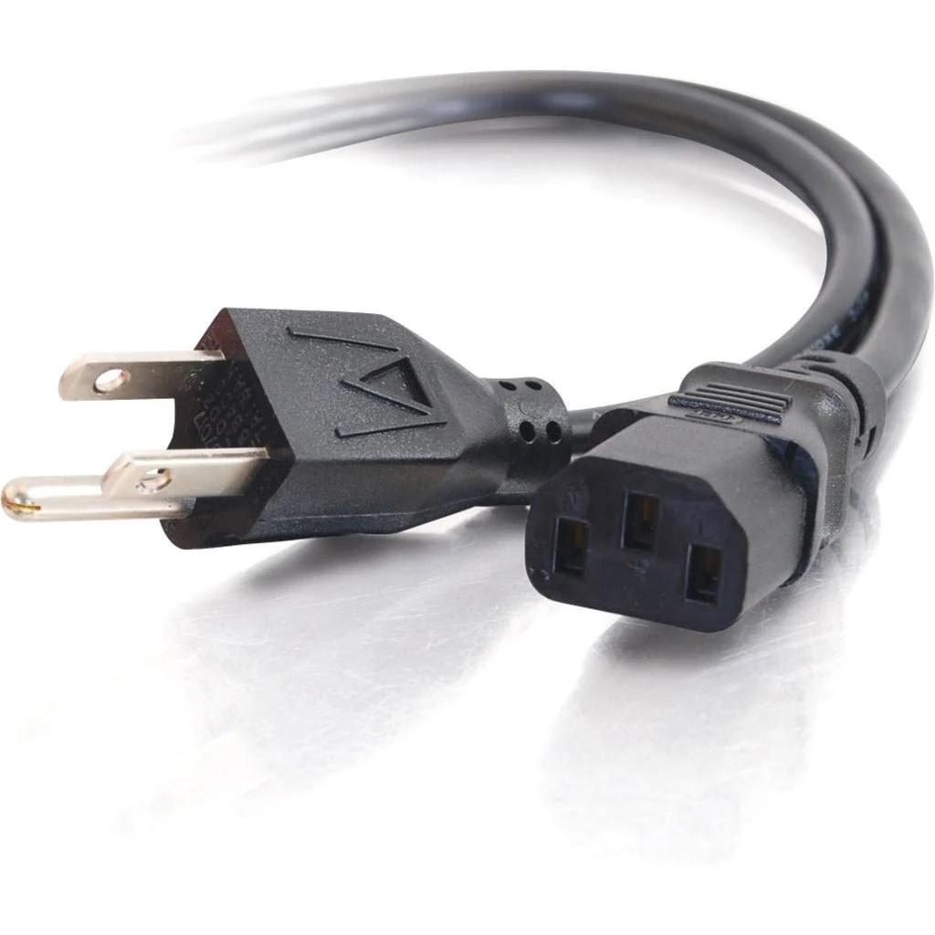 C2G - 15ft 18 AWG Universal Power Cord NEMA 5-15P to IEC320C13