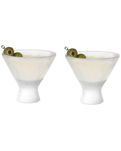 Set Of 2 Freeze Martini Glasses