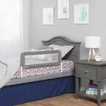 Dream On Me Hide Away Safety Bed Rail for Kids Baby Security Mesh Grey