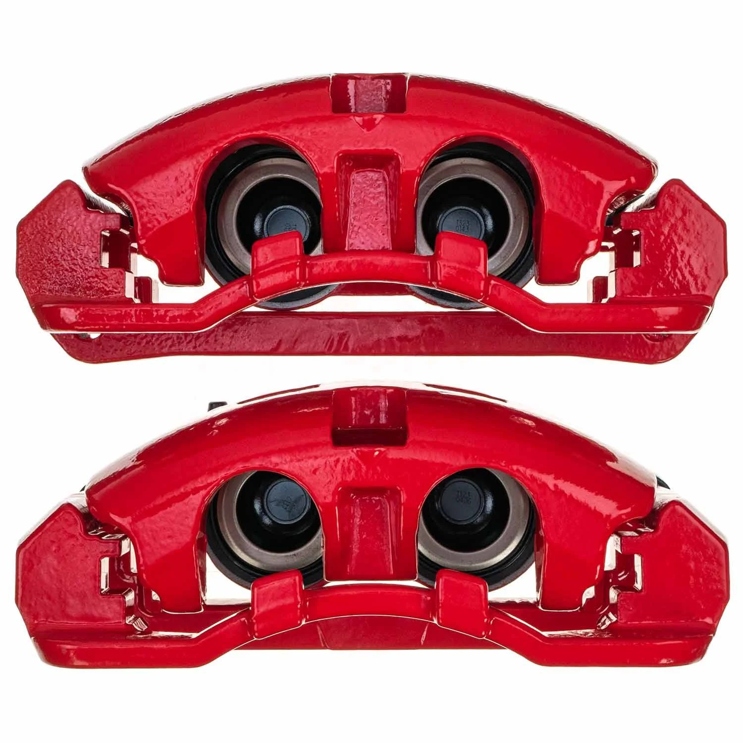 Power Stop S5486 Front Pair of High-Temp Red Powder Coated Calipers