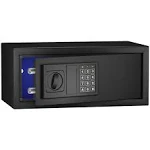 SamYerSafe Safe Box with Sensor Light, Security Safe Box with Lock,Steel ...