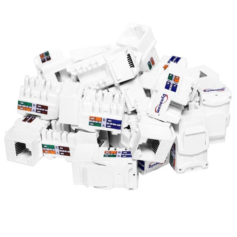 Kwikjack CAT5E Data Jack - 25 Piece Pack - White (10605K25-WH) by Dynacom