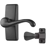 GL Lever Set with Locking Inside Latch for Storm and Screen Doors, 2-Piece, M...